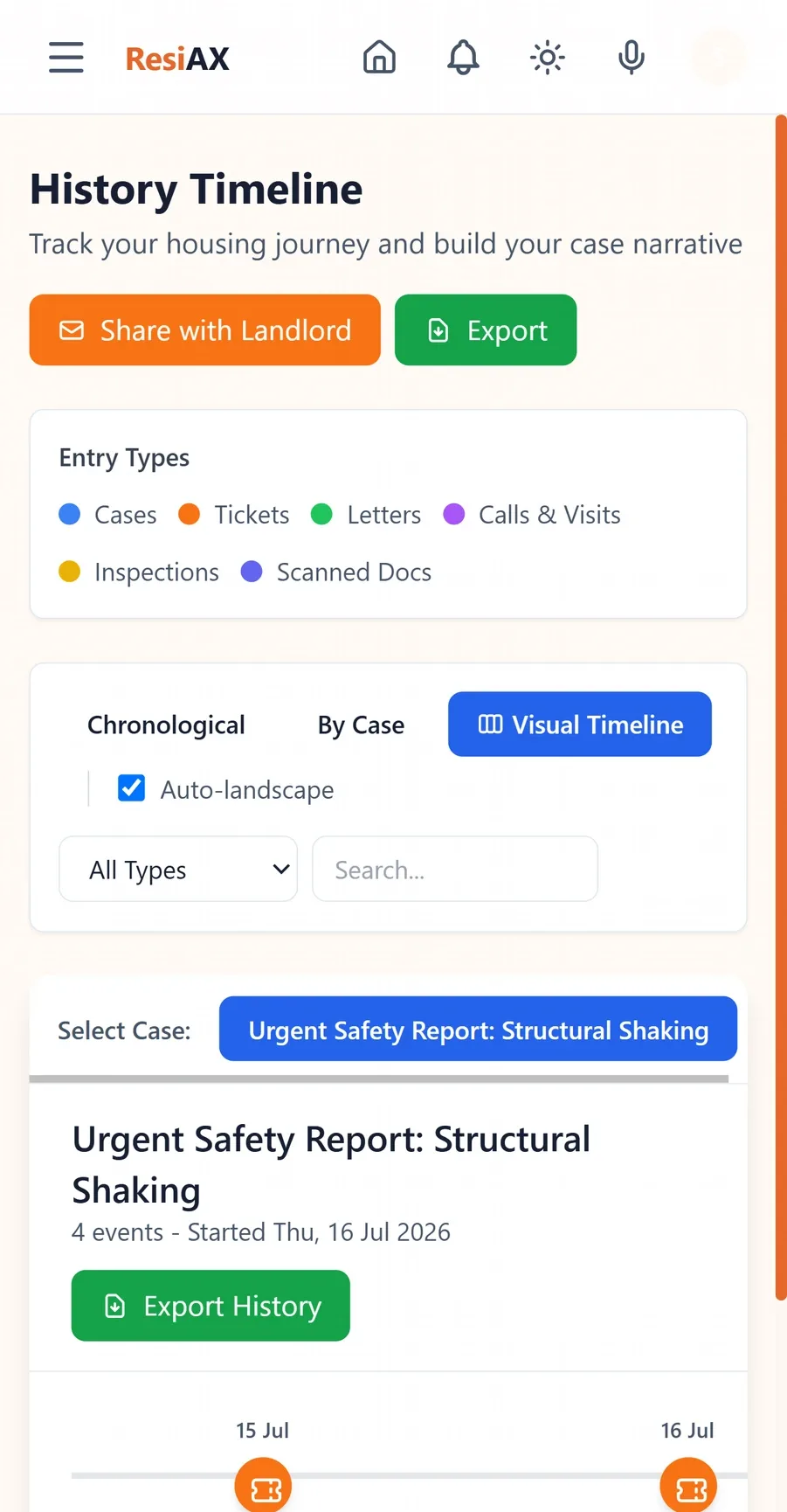 ResiAX app screenshot